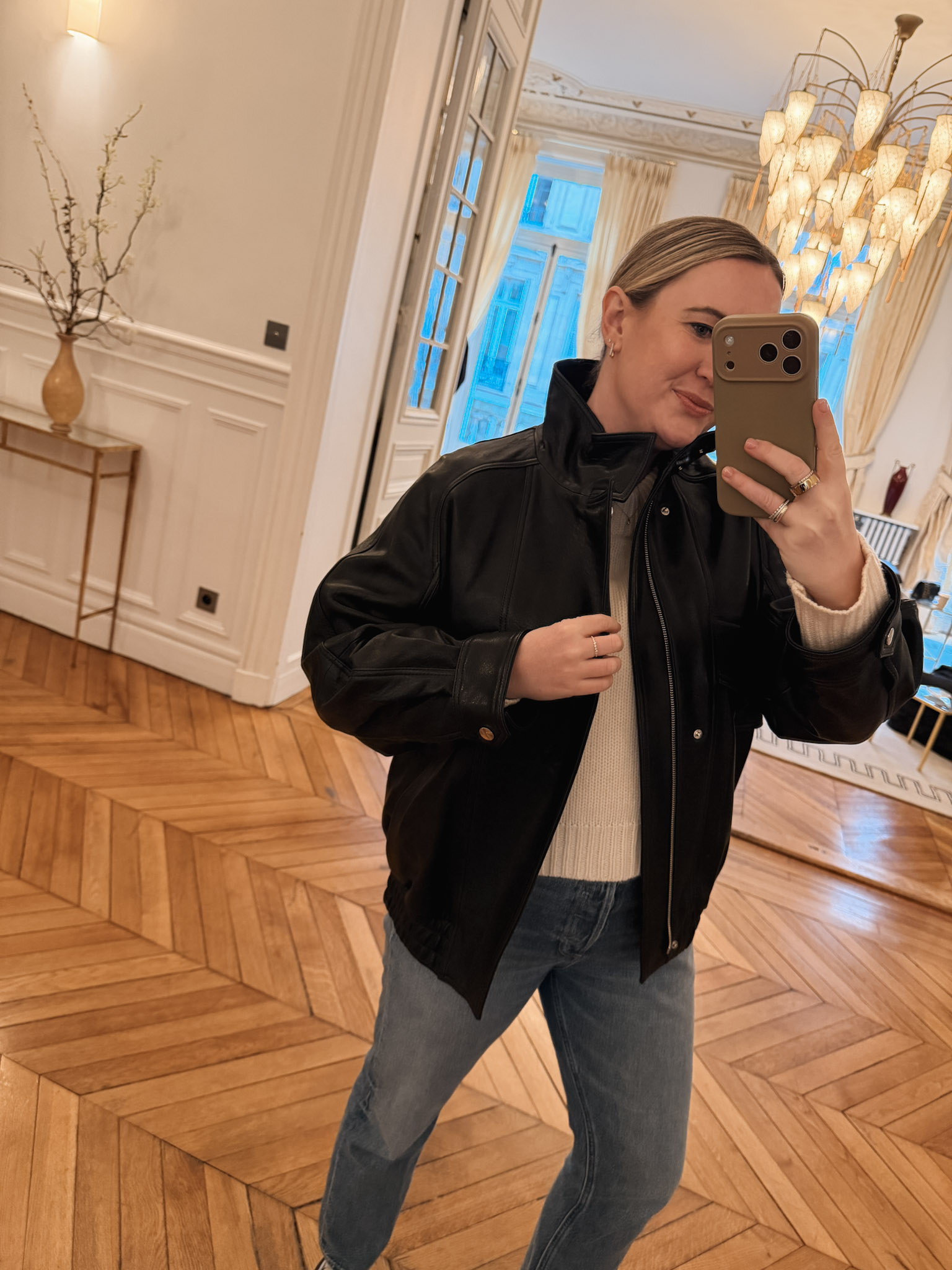 Nour Hammour Artiste leather jacket