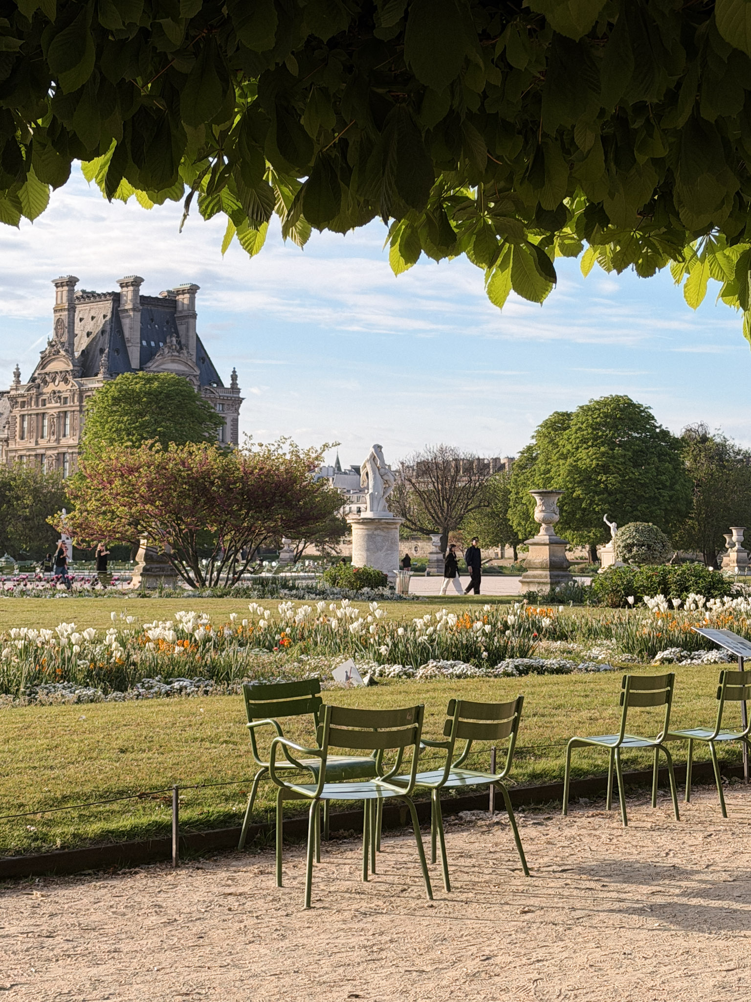 Tuileries in Paris in Spring